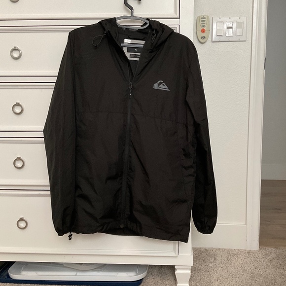 #0388 Black Zip Up Size M Brand Quicksilver - Picture 1 of 3